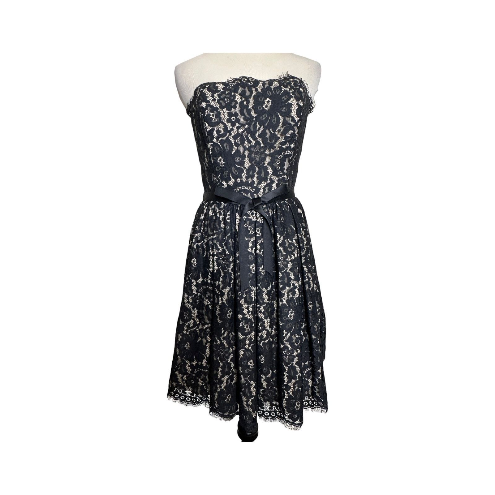 Robert Rodriguez Robert Rodriguez Lace Strapless Party Cocktail Dress Size 6 Size M / US 6-8 / IT 42-44 - 14 Thumbnail