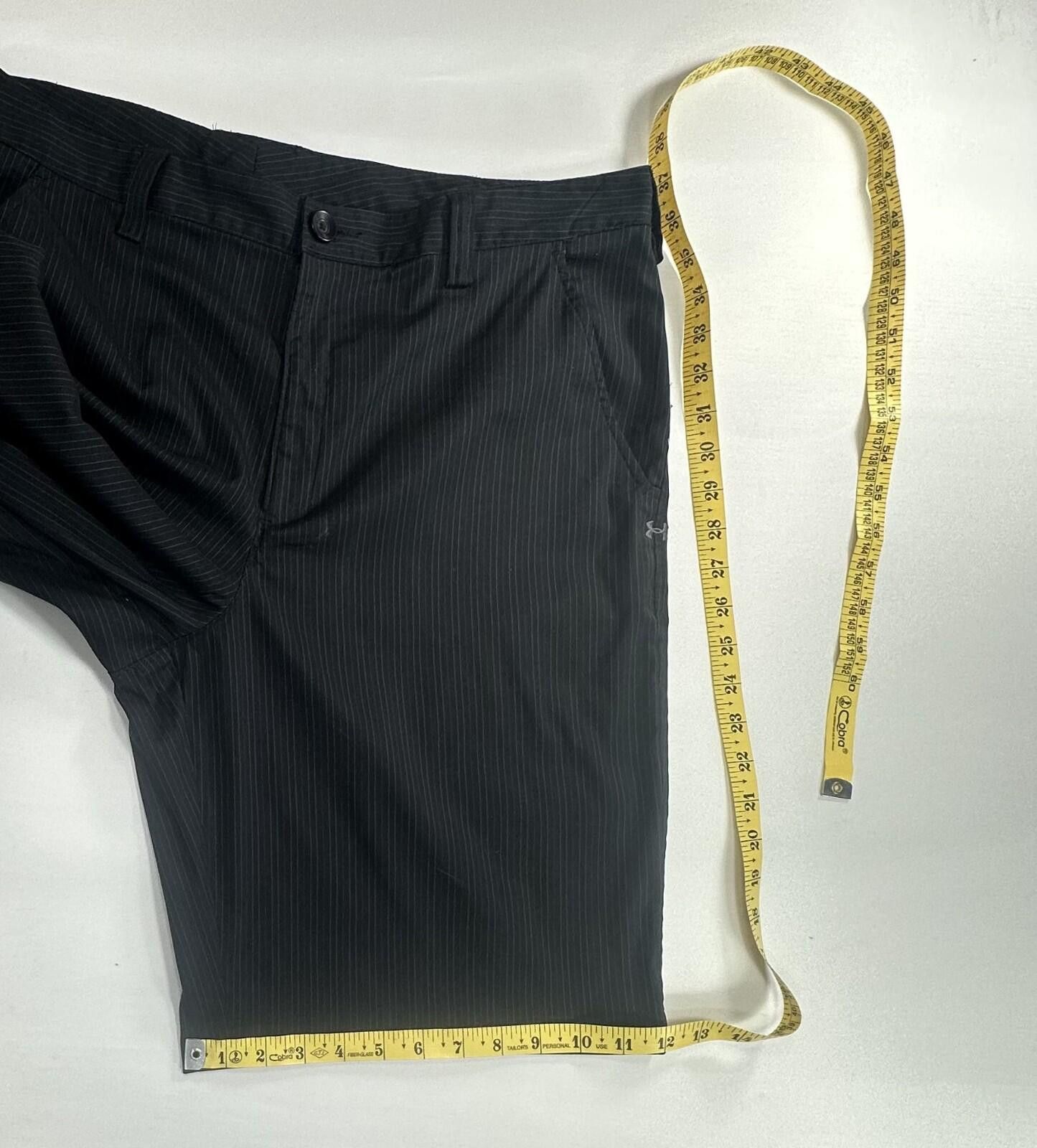 Under Armour Under Armour Flat Front Pinstripe Chino Shorts Mens Black 38 Size US 38 / EU 54 - 7 Thumbnail