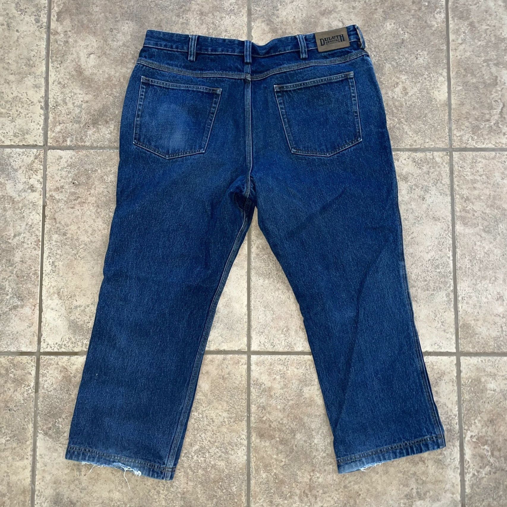 Vintage DULUTH TRADING CO. Men's Straight Leg Blue Jeans Regular Size 40/28 Size US 40 / EU 56 - 5 Thumbnail