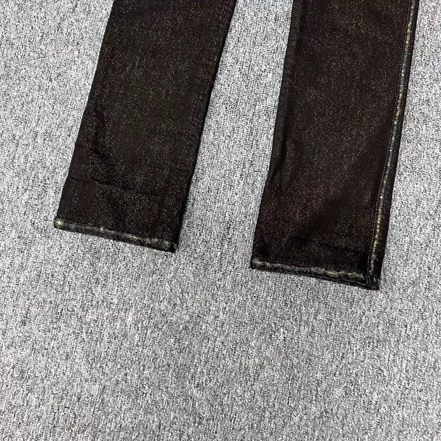 Chanel Chanel Double C Gold Thread Jeans 34 (Mint) Size 25" / US 0 / IT 36 - 5 Thumbnail