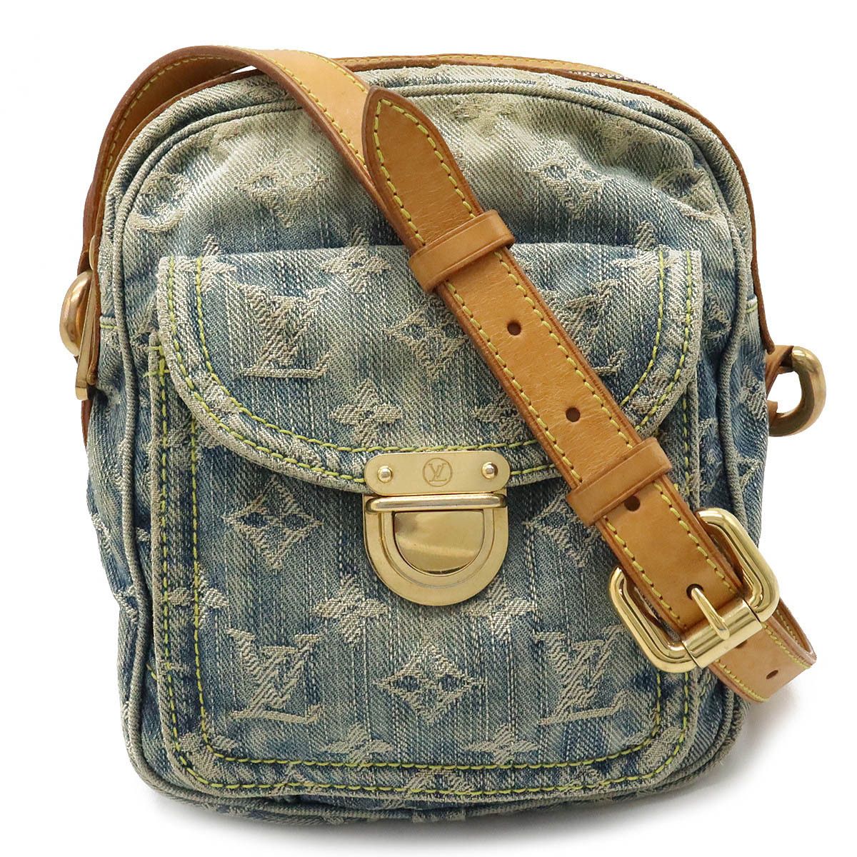 LOUIS VUITTON Monogram Denim Camera Bag Shoulder Bag M95348 #AG792 –  VINTAGE MODE JP