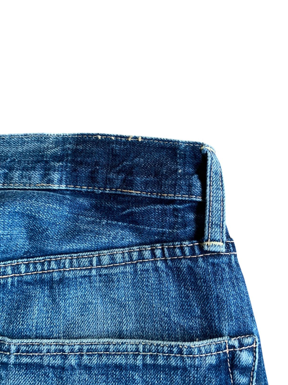 Japanese Brand × Kapital × OMNIGOD OMNIGOD SELVEDGE BUTTON FLY FADED & RUSTY DISTRESSED DENIM Size US 29 - 16 Thumbnail