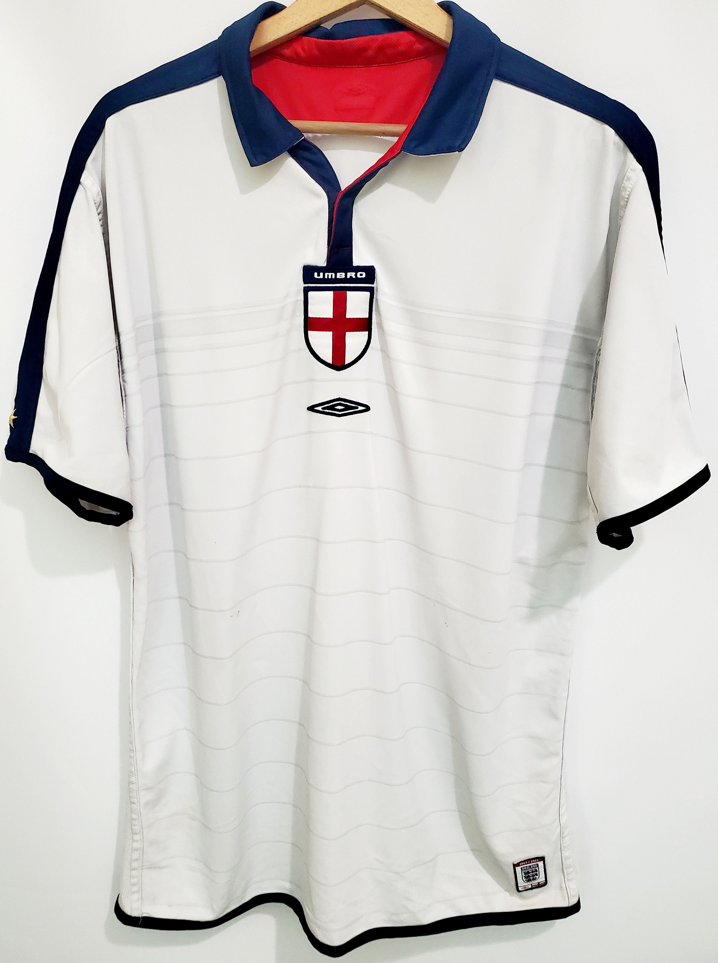 Other 2 IN 1 ENGLAND NATIONAL 2003/2005 HOME SOCCER JERSEY SIZE L Size US L / EU 52-54 / 3 - 1 Thumbnail