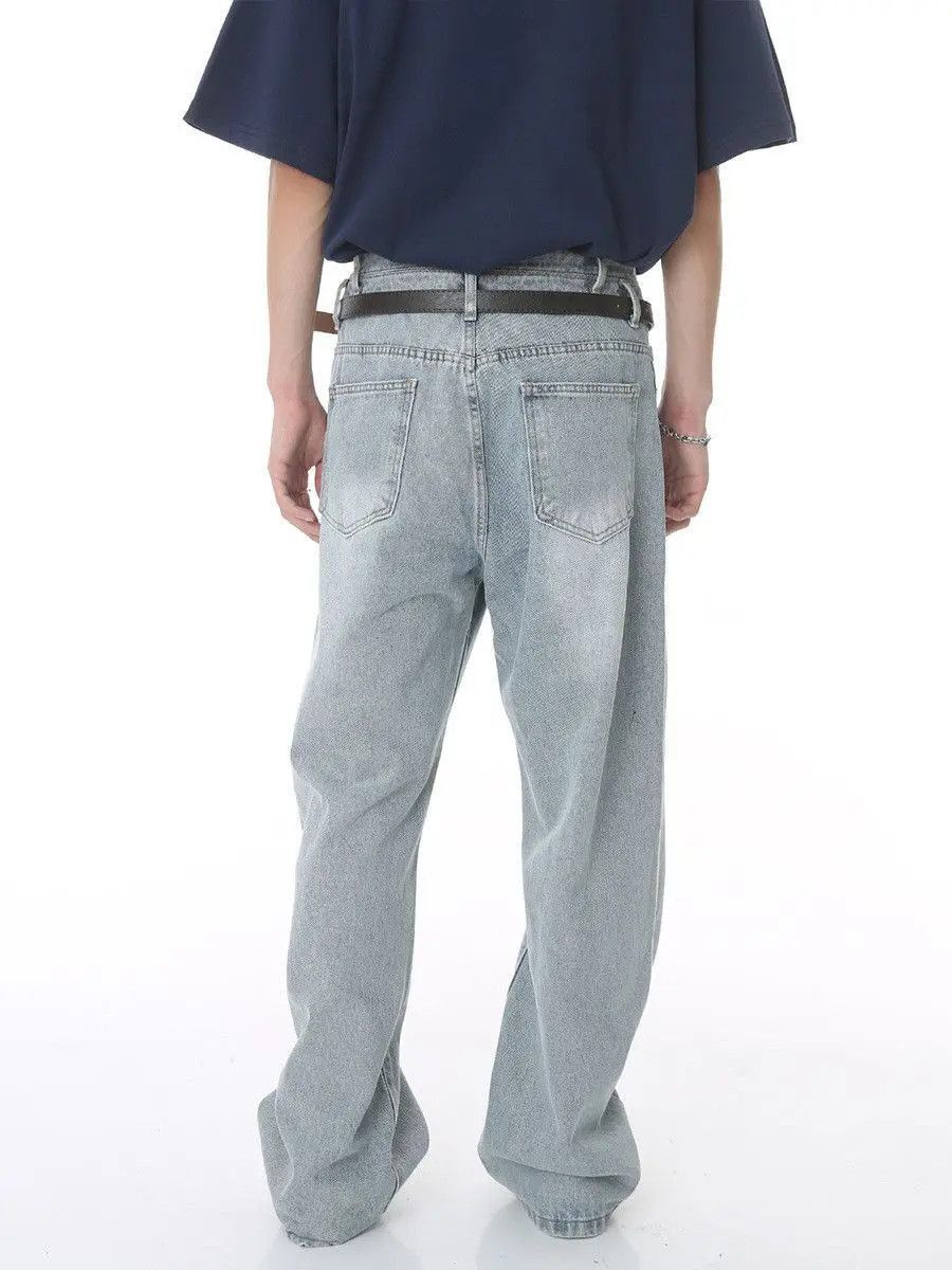 Japanese Brand Retro loose high street straight leg jeans Size US 32 / EU 48 - 5 Thumbnail