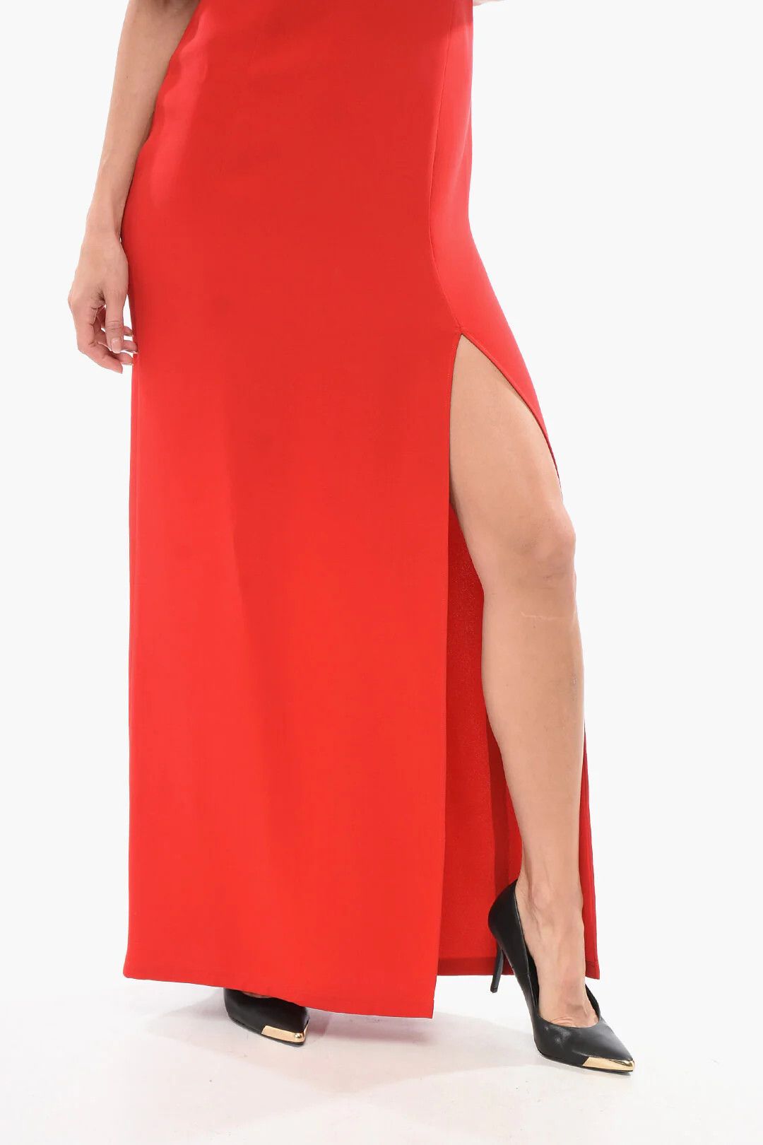 Valentino og1mm0426 Long Silk Dress in Red Size M / US 6-8 / IT 42-44 - 3 Thumbnail
