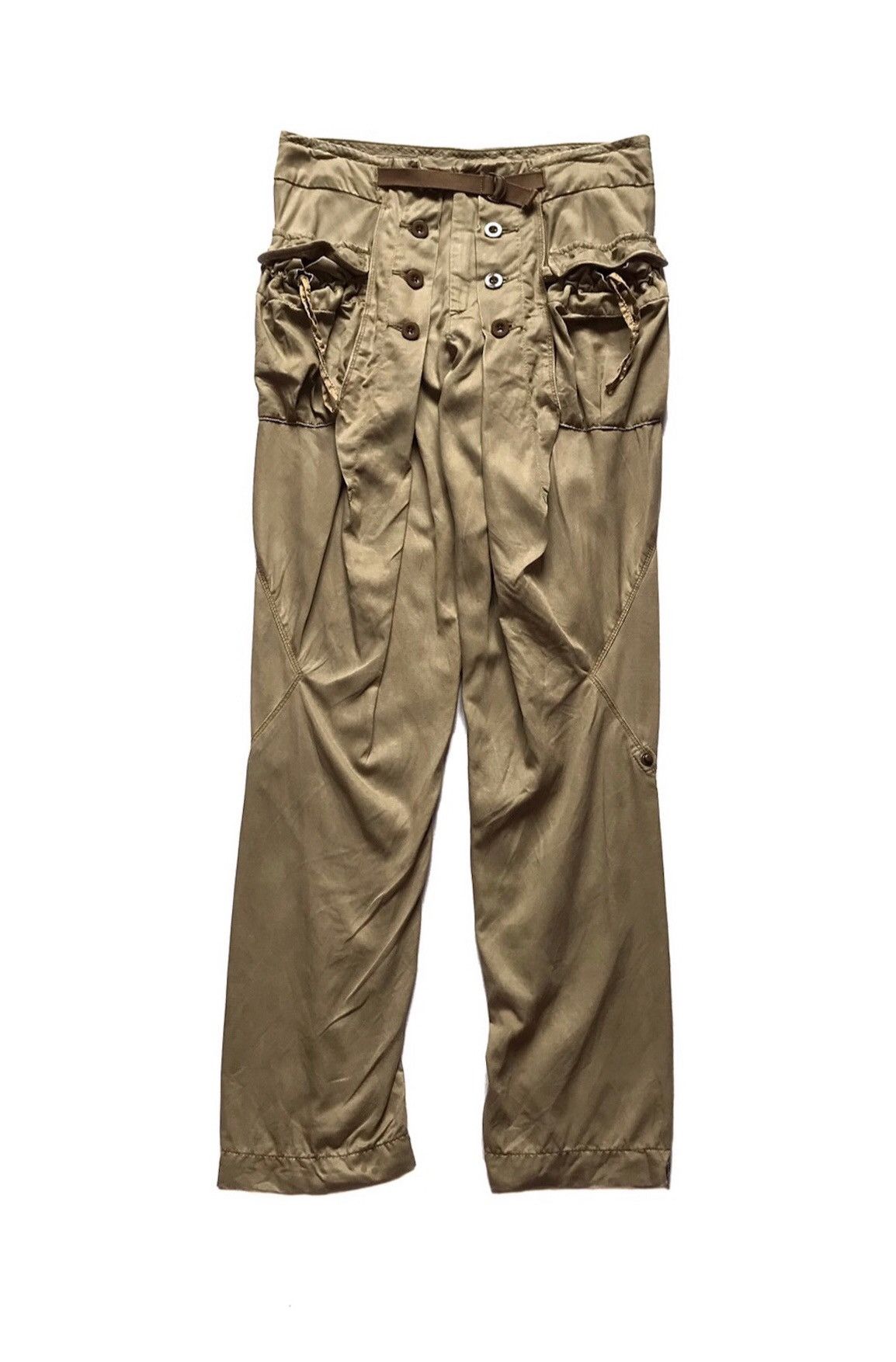 Jupe Cargo Girbaud Destructurée - Couleur Taupe - Taille S - Occasion En Excellent état - Fabriquée En Italie