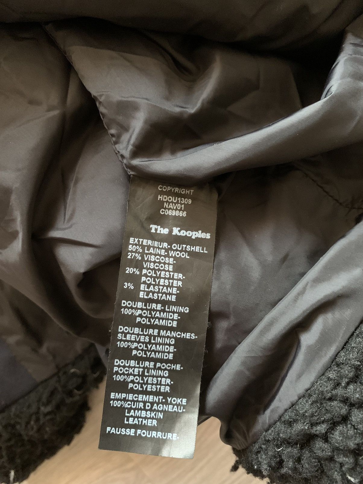 The Kooples The Kooples Lambskin Wool Down Asymmetric Jacket helmut lang Size US S / EU 44-46 / 1 - 8 Thumbnail