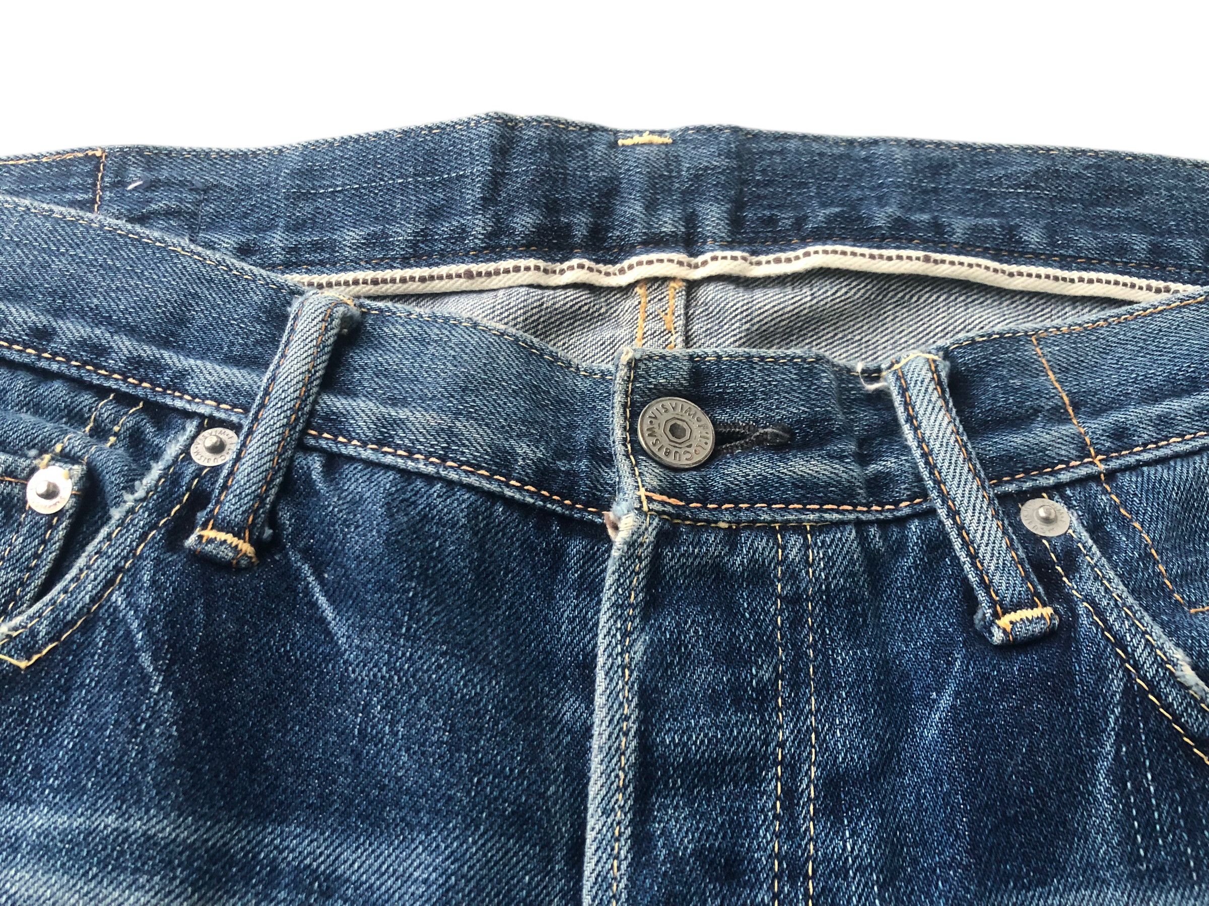 Visvim 💯Rare VISVIM Fluxus 00 damaged-1 d1 denim Selvedge Jeans Size US 34 / EU 50 - 8 Thumbnail