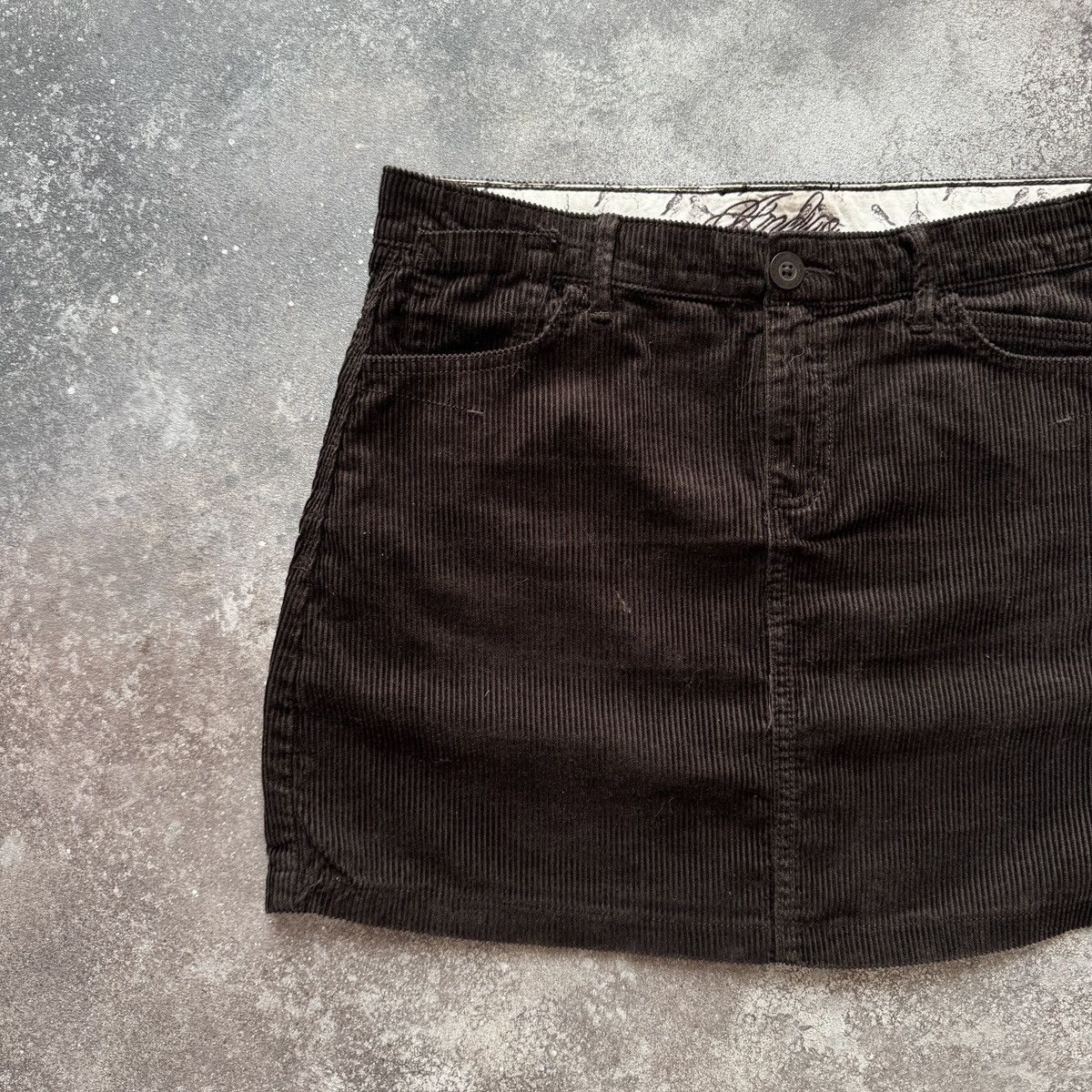 Hysteric Glamour Amazing 2000’s Aesthetic Vintage Y2K Corduroy Mini Skirt Size 27" / US 4 / IT 40 - 2 Thumbnail
