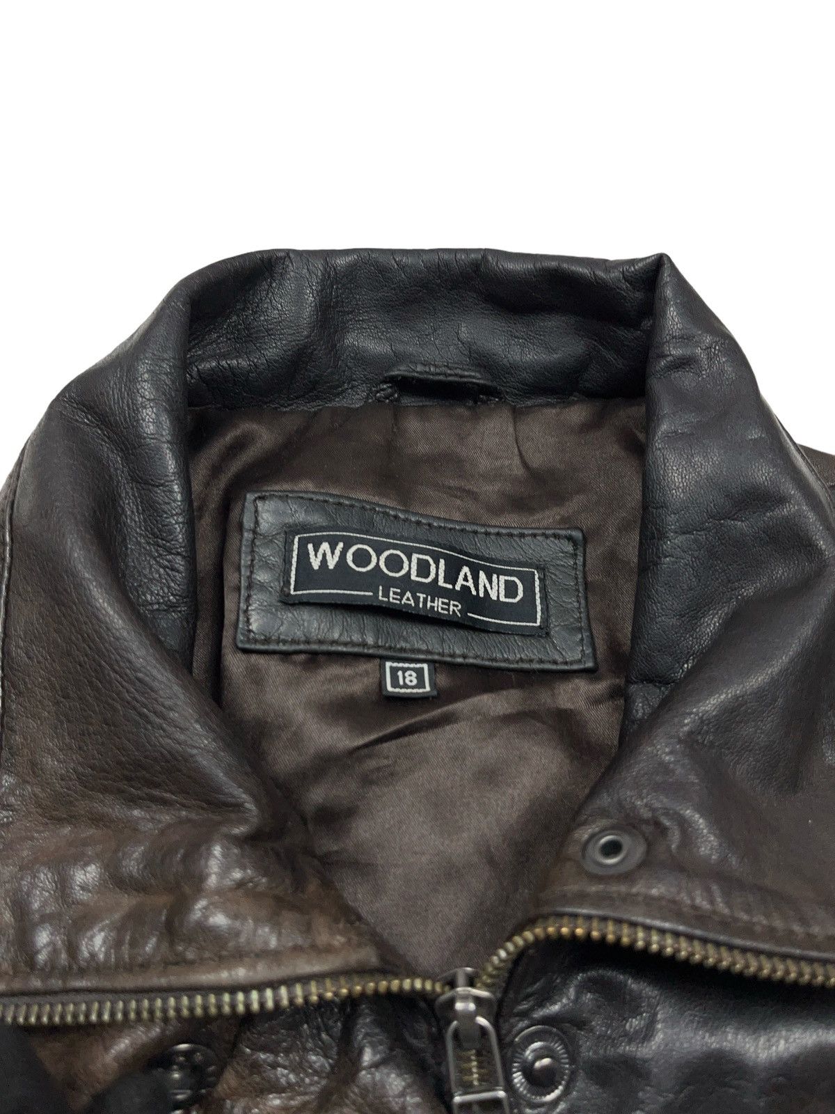 Other Archival Brown Faded Leather Jacket Avant Garde Japanese Size M / US 6-8 / IT 42-44 - 6 Thumbnail