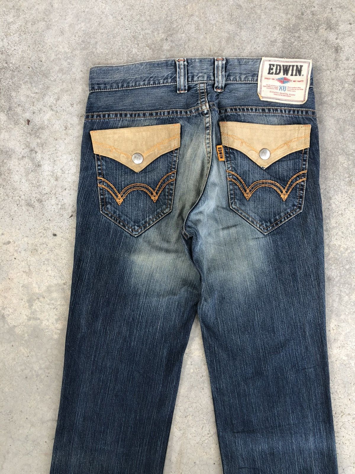 Who Decides War Japanese Edwin Navajo Flared Jeans Bootcut Distressed Size US 33 - 8 Thumbnail