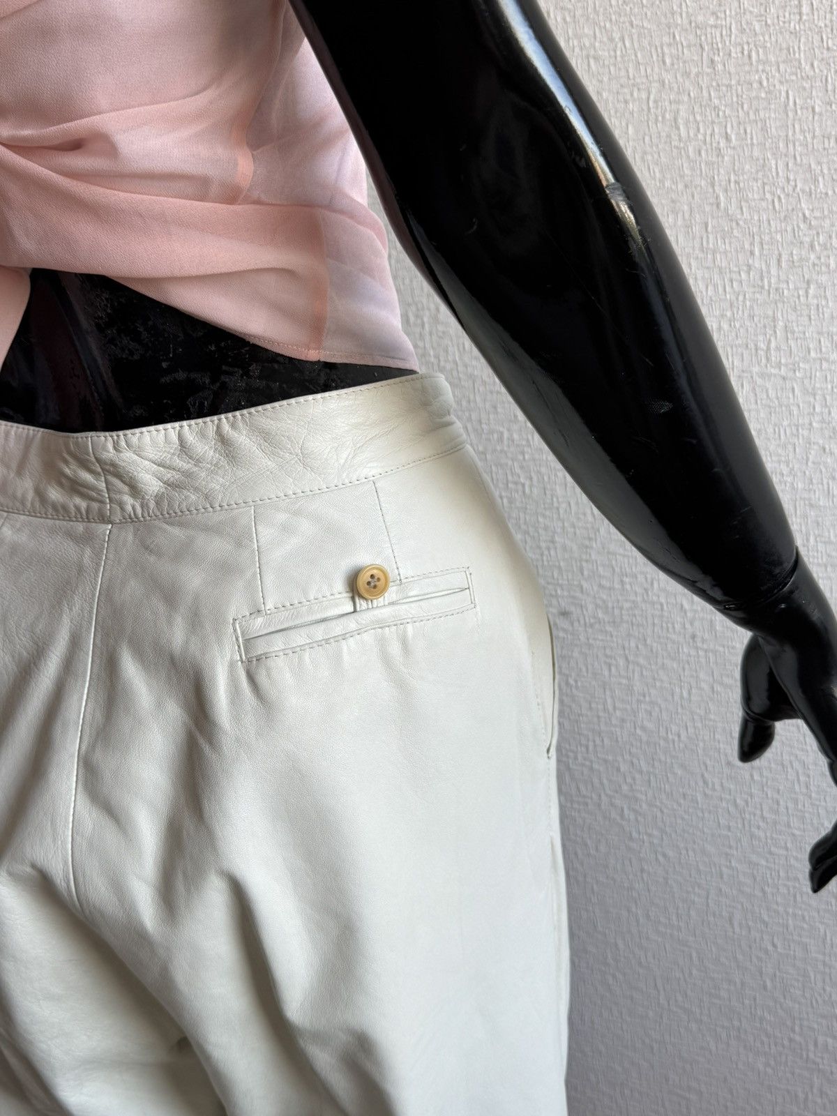 Thierry Mugler 🫨🫨Awesome luxury rare Thierry Mugler leather pants 80-90s Size 32" / US 10 / IT 46 - 6 Thumbnail