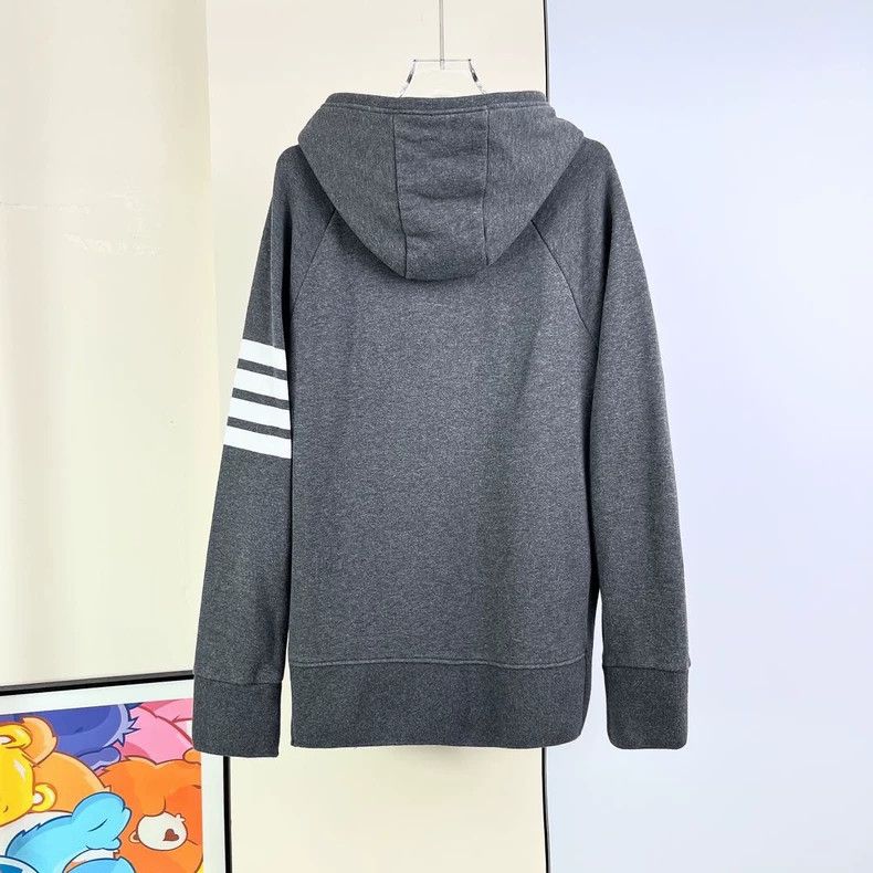 Thom Browne Thom Browne Grey hoodie jacket Size US XXL / EU 58 / 5 - 2 Thumbnail