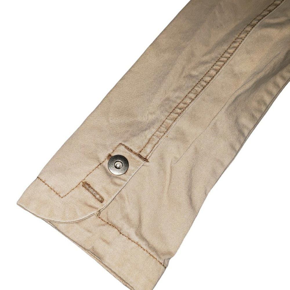 Designer CT182 Ladies Mossimo Long Sleeve Tan Denim Jacket Small Size S / US 4 / IT 40 - 2 Thumbnail