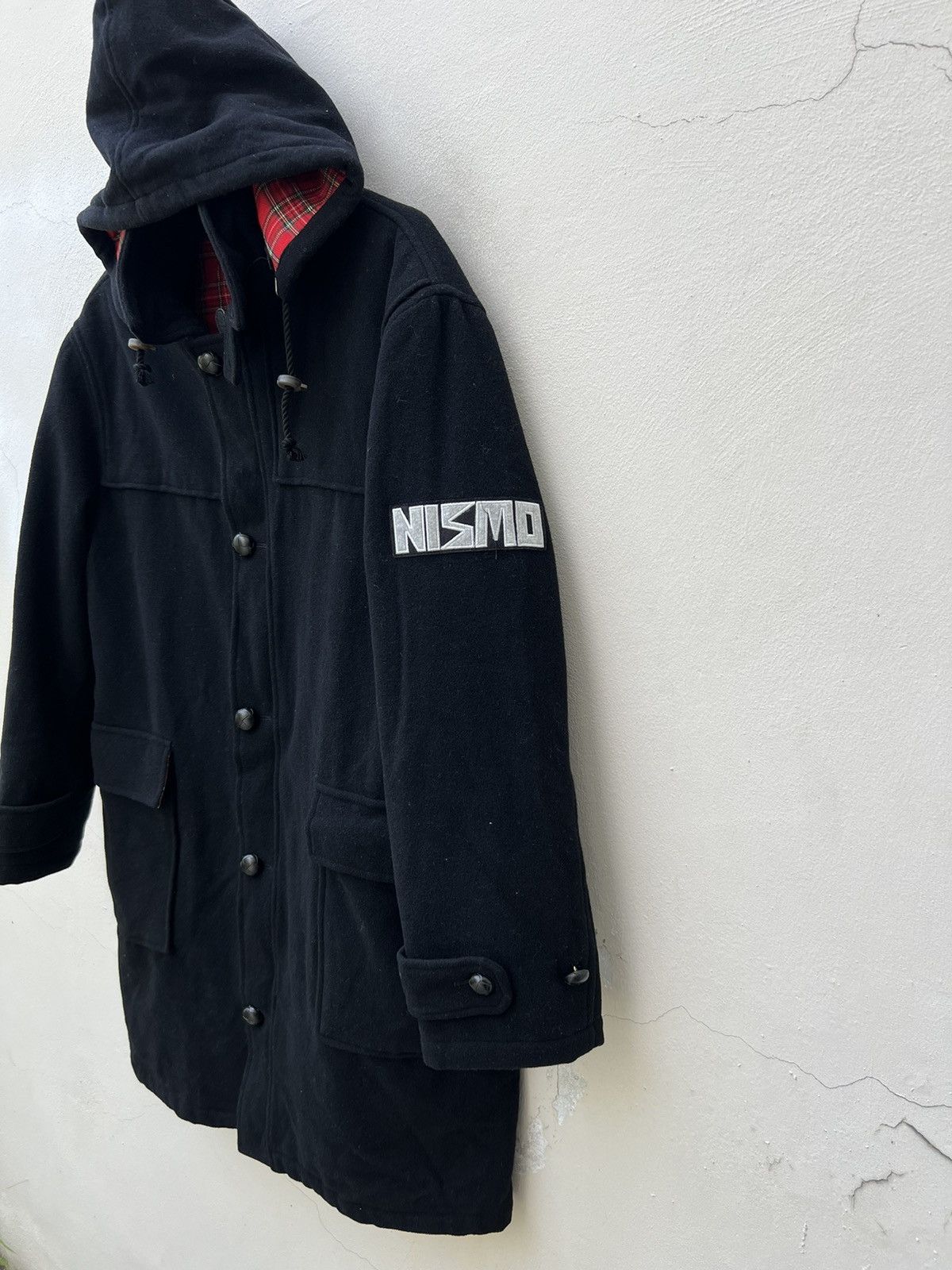 Japanese Brand VTG 90s NISMO International Racing Black Wool Duffel Jacket Size US L / EU 52-54 / 3 - 2 Thumbnail