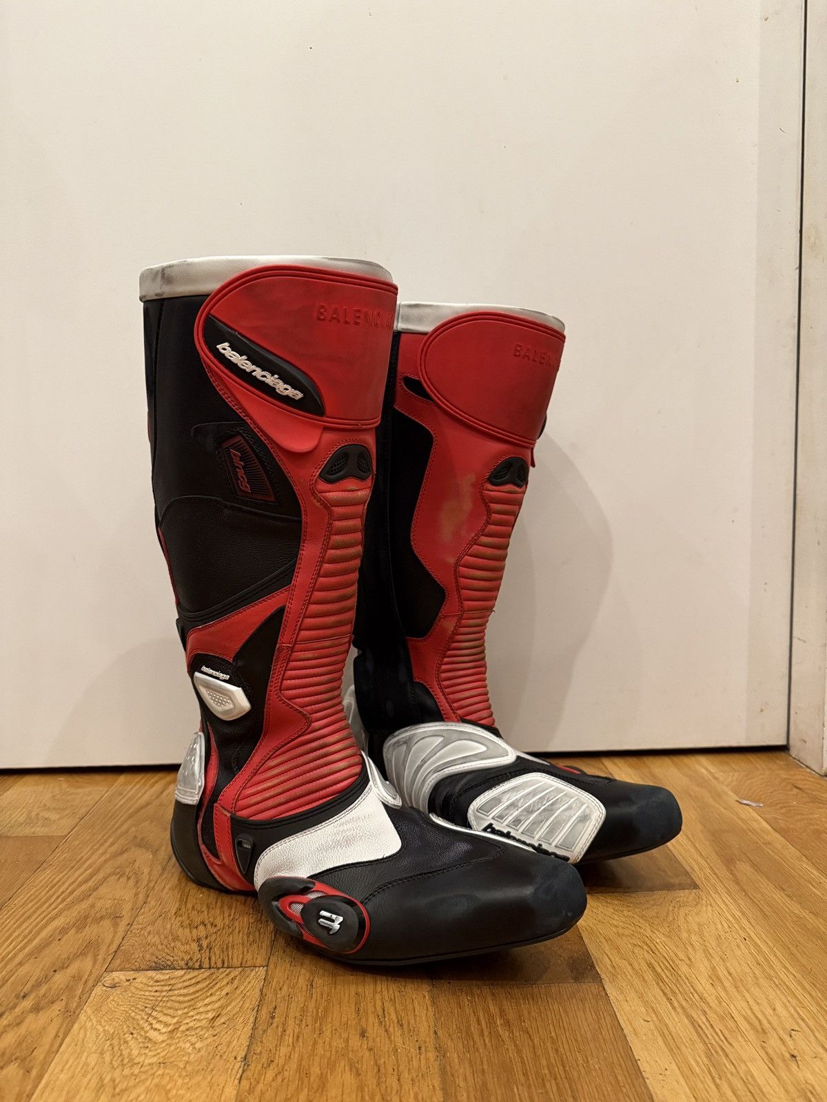Balenciaga Motorcycle Boots Balenciaga Boots Red W23 Biker Boots