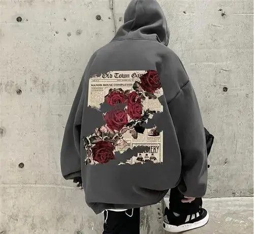 Other Man Roses Print Hoodie Size US M / EU 48-50 / 2 - 1 Thumbnail
