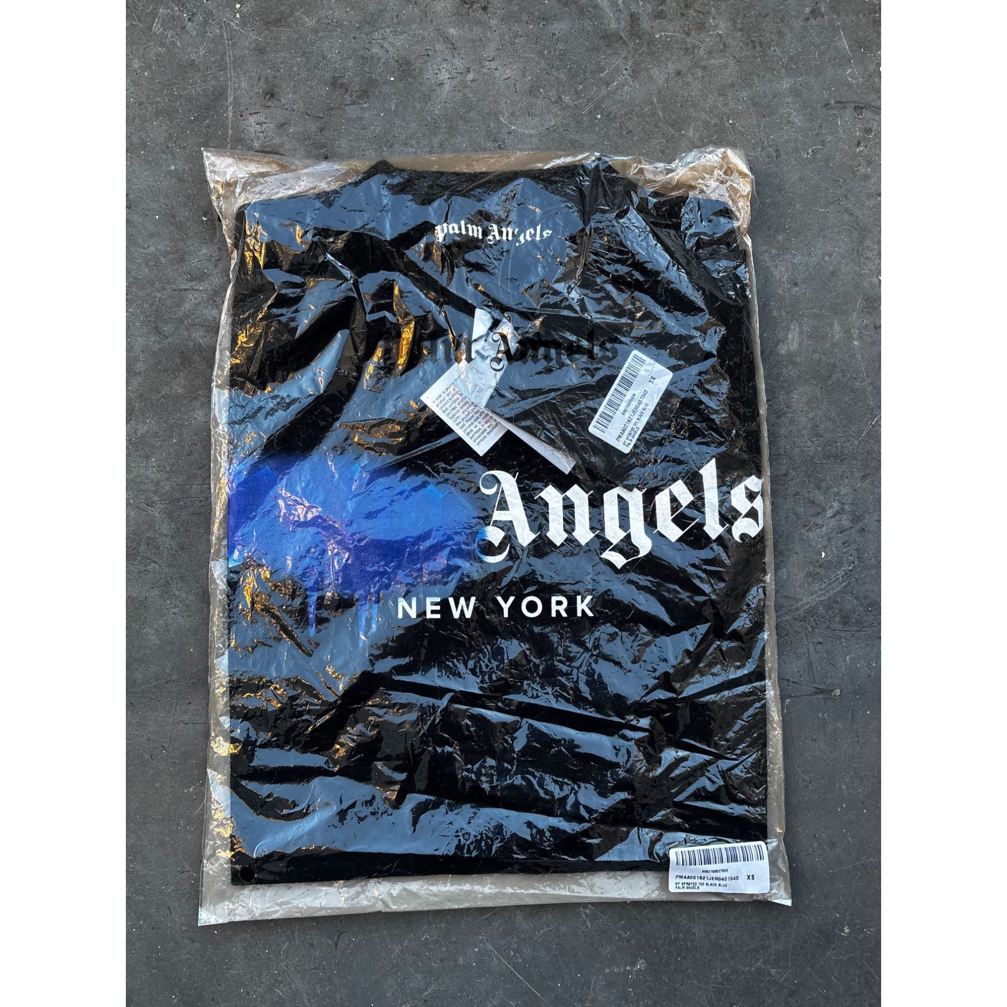 Palm Angels Palm Angels Sprayed New York 2021 T-Shirt XS Brand New With Size US XS / EU 42 / 0 - 6 Thumbnail