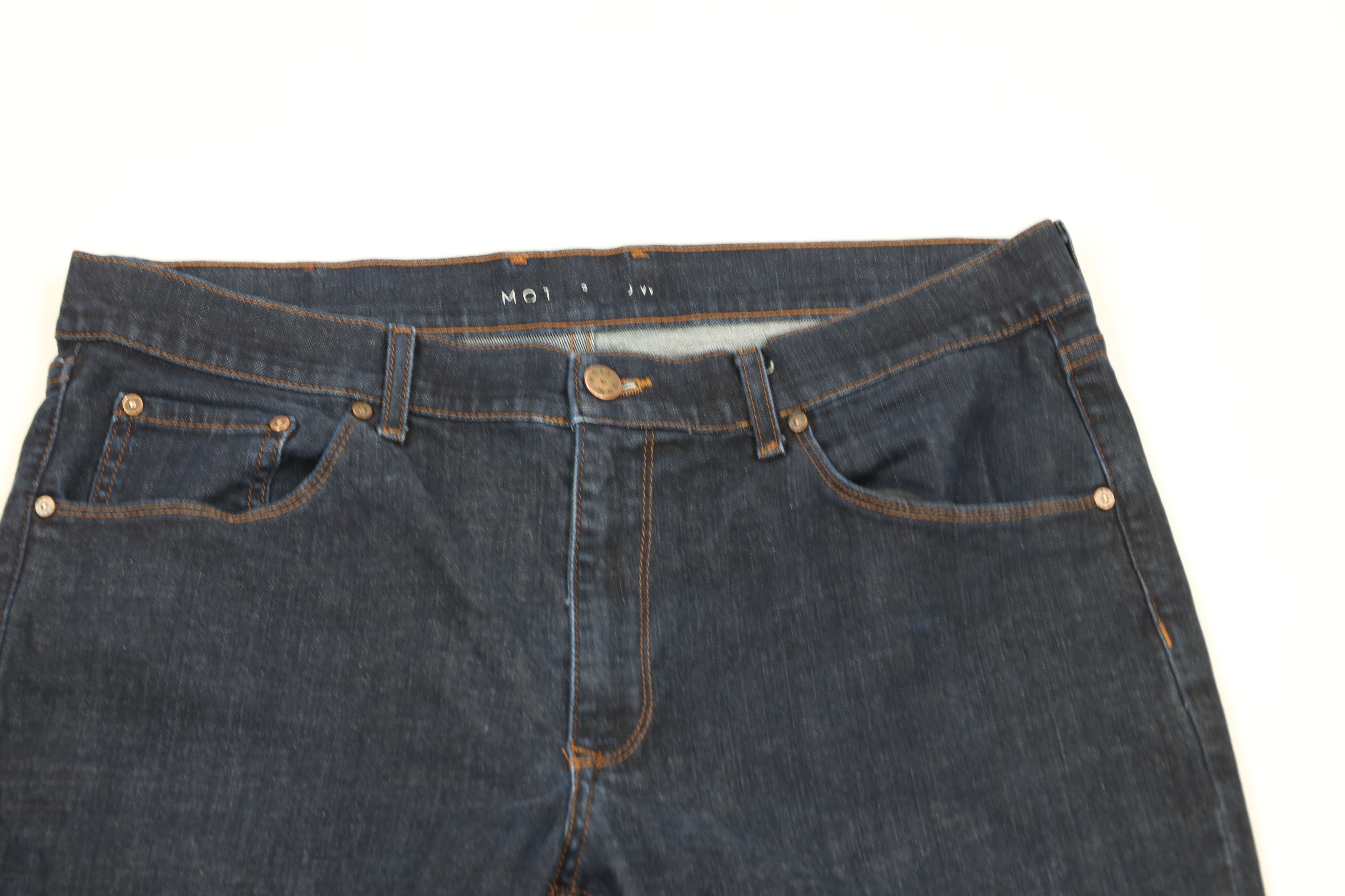 Mott & Bow × Vintage Mott & Bow Stretch Slim Fit Leg Denim Jeans Pants Blue Size US 38 / EU 54 - 2 Thumbnail