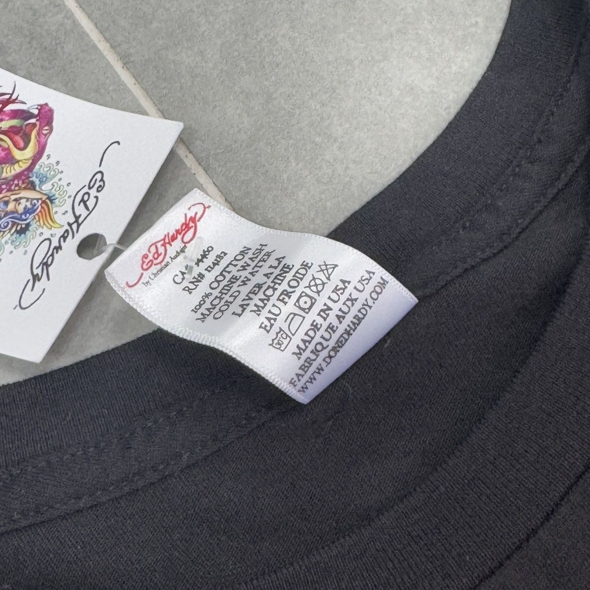 Ed Hardy Ed Hardy by Christian Audigier Tattoo Skull T-Shirt with Tag Size US XL / EU 56 / 4 - 9 Thumbnail