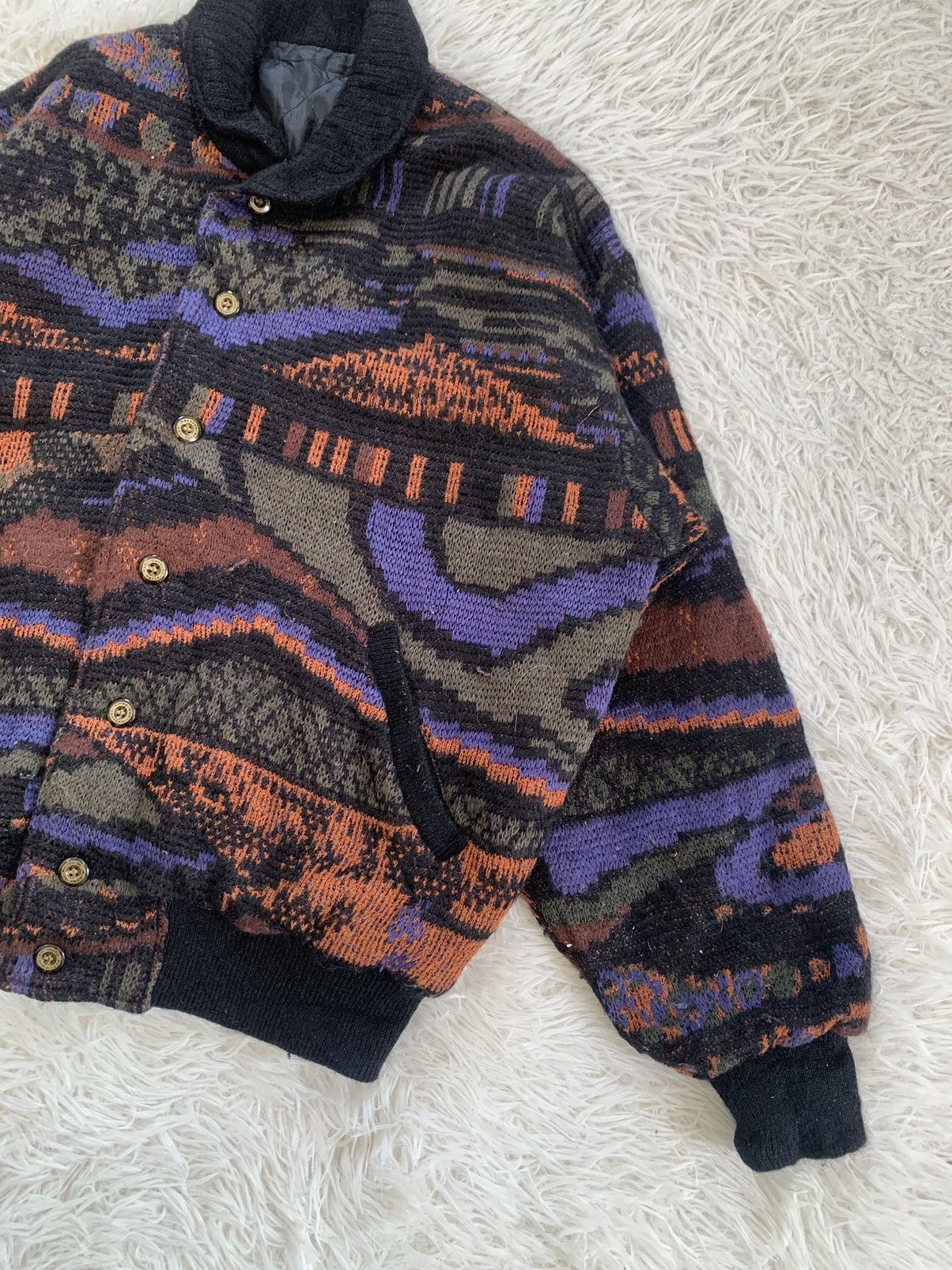Guy Laroche Cozy Art Pattern Guy Laroche Paris Wool Jacket Size US L / EU 52-54 / 3 - 4 Thumbnail