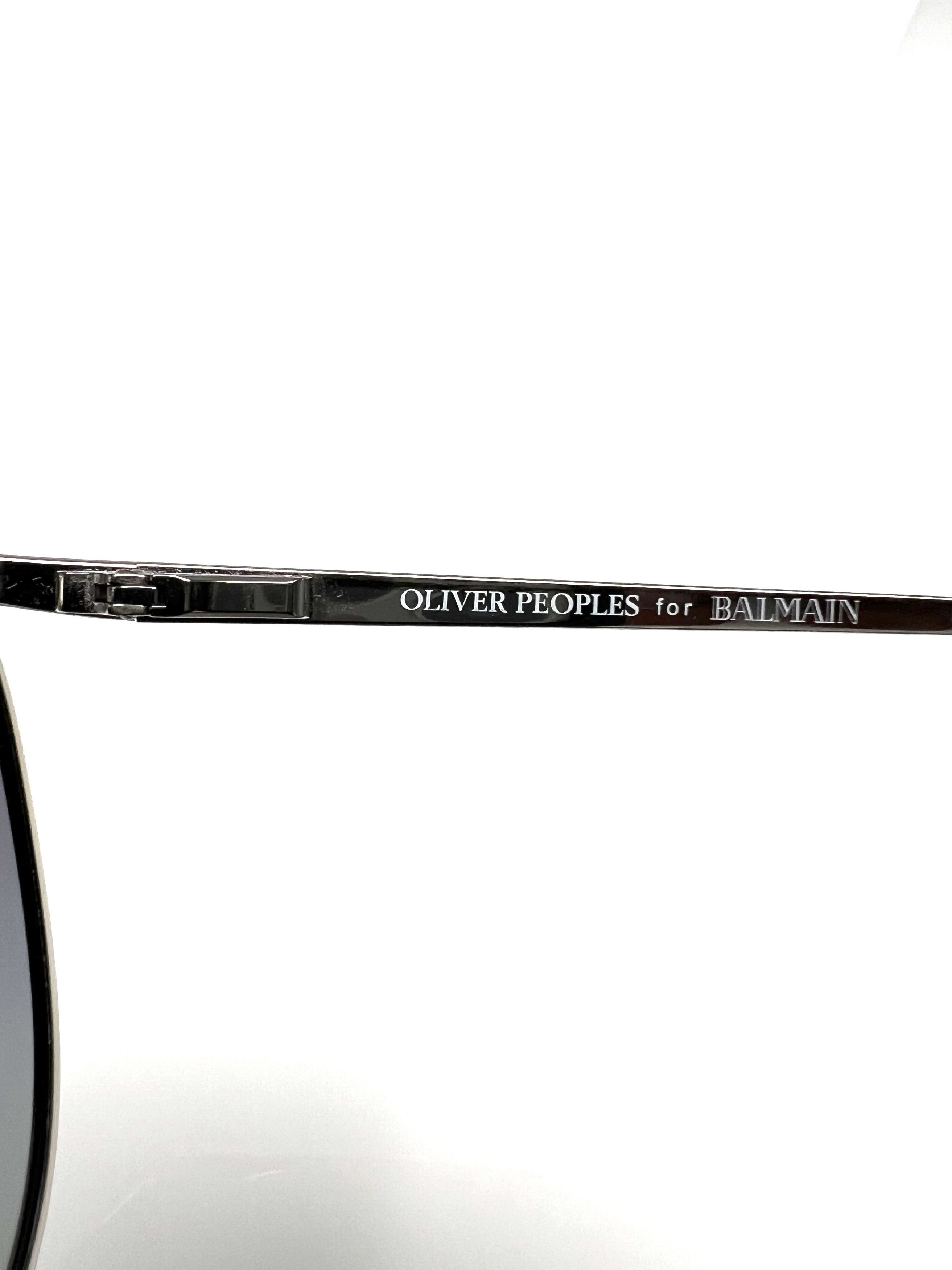 Balmain NEW OLIVER PEOPLES/ BALMAIN GREY GRADIENT AVIATOR SUNGLASSES Size ONE SIZE - 11 Thumbnail