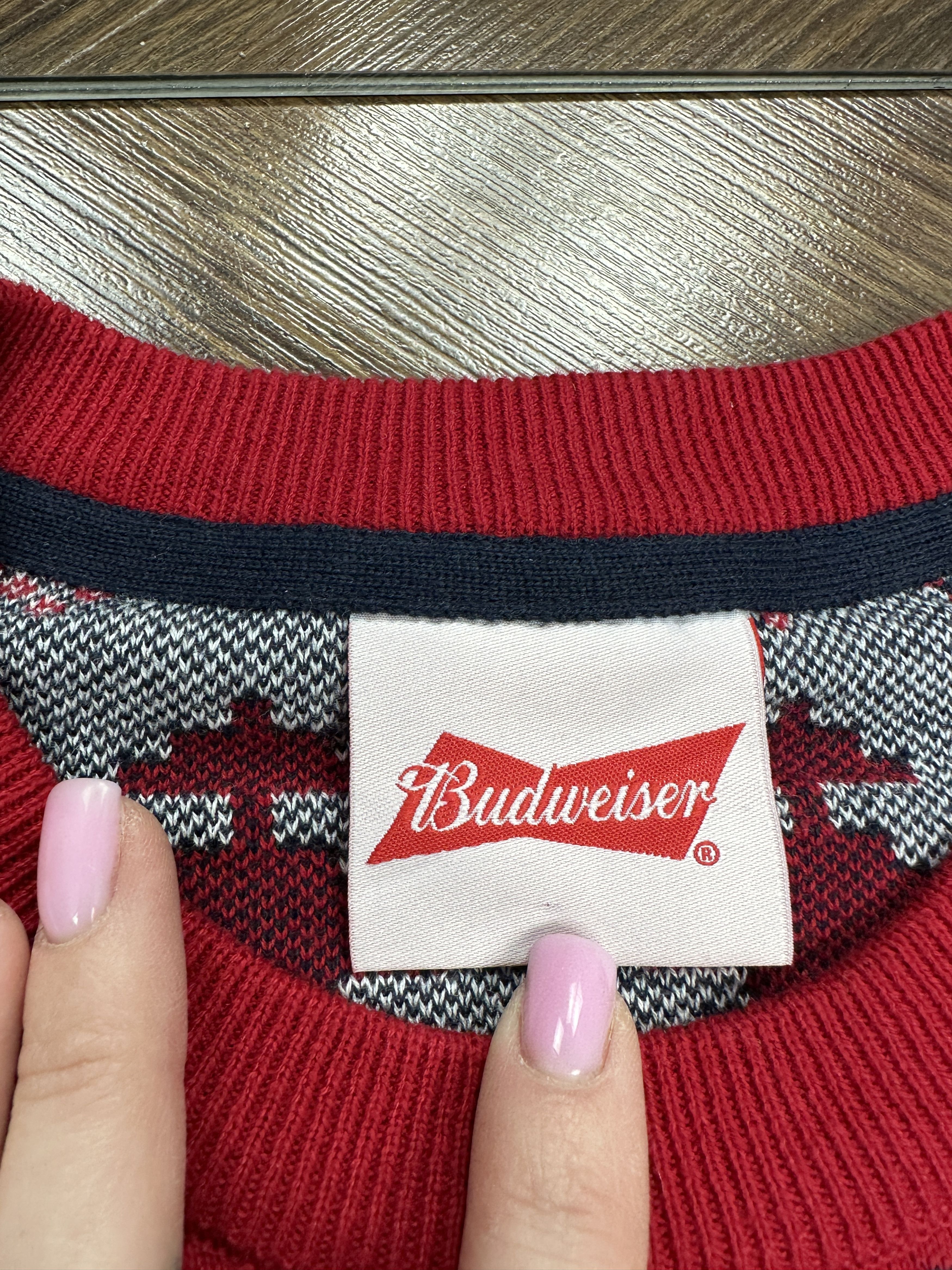 Budweiser Budweiser Mens Crew Neck Sweater Size US L / EU 52-54 / 3 - 4 Thumbnail