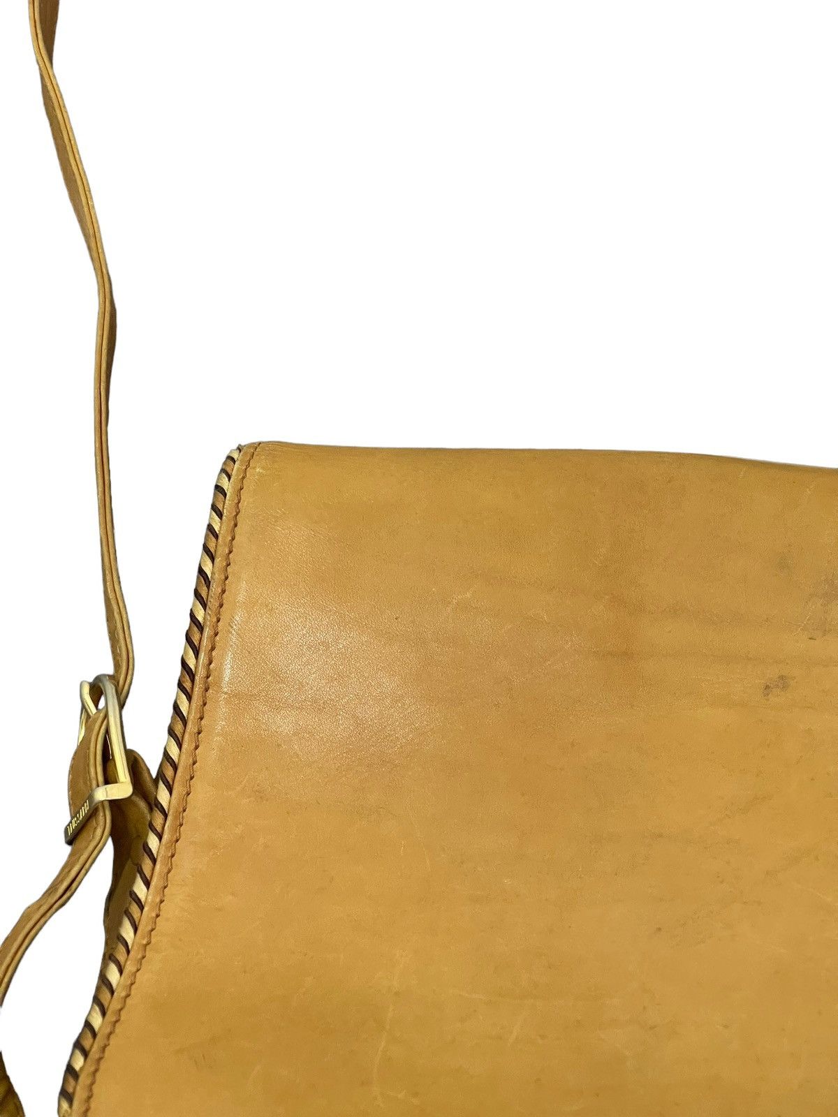 Japanese Brand Cross Body Vtg Trussardi Italy Full Leather Bag 1🟩 Size ONE SIZE - 19 Thumbnail