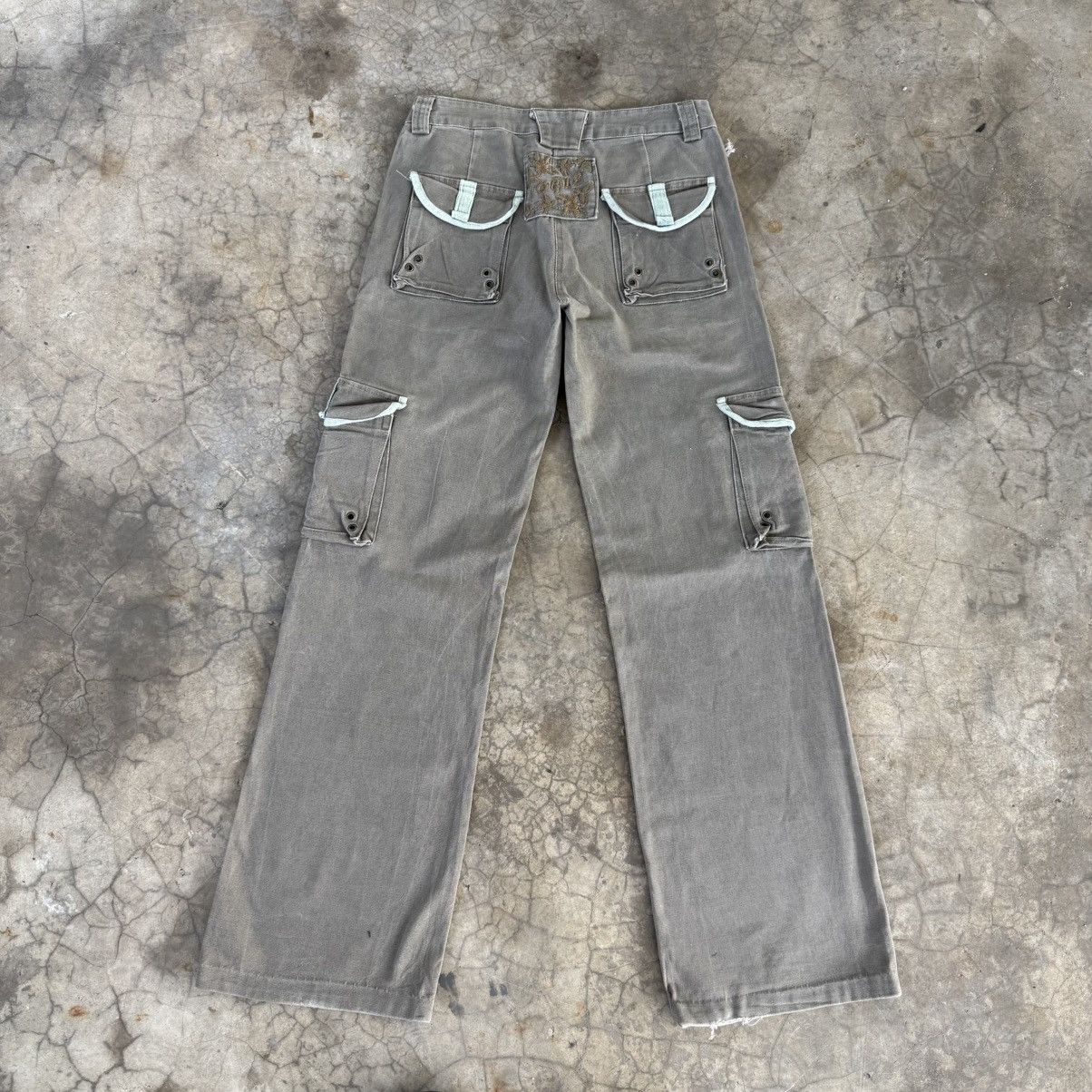 Japanese Brand Vintage Landewei Dark grey Women Cargo Pants W29 Size US 29 - 7 Thumbnail