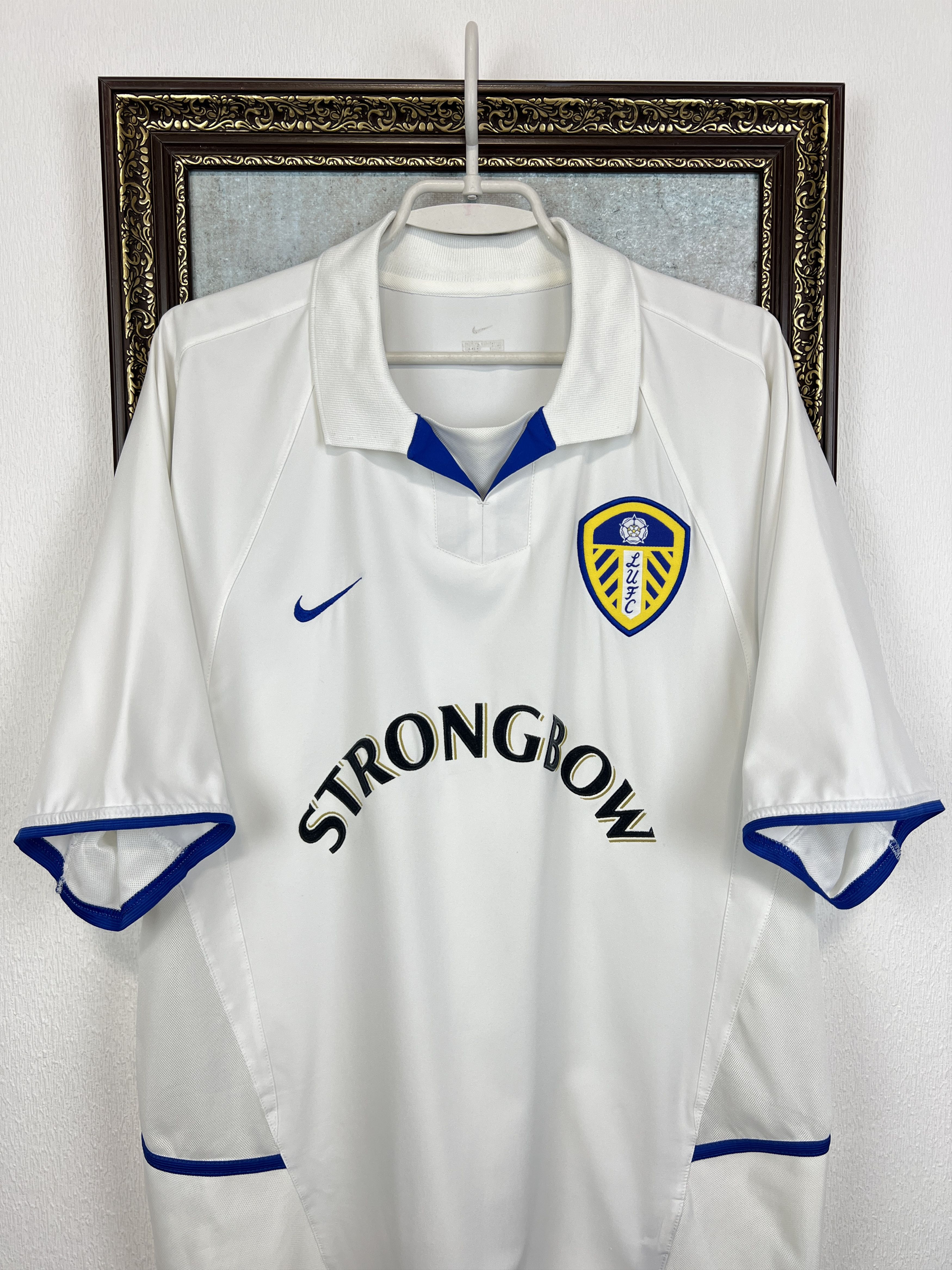 Nike Leeds United Home football shirt 2002 Soccer Jersey Trikot Size US XL / EU 56 / 4 - 2 Thumbnail
