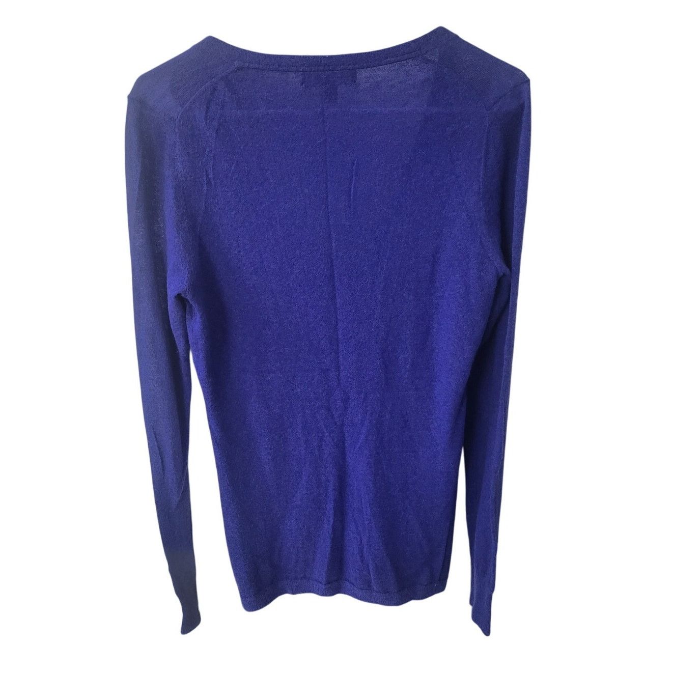 Banana Republic Banana Republic Royal Blue Metallic Button Down Cardigan - M Size M / US 6-8 / IT 42-44 - 2 Thumbnail