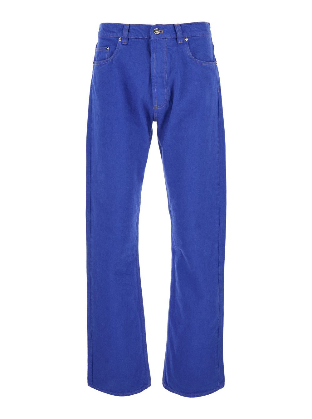 Versace Blue 'FERMO IN BULL' Jeans with Five Pockets for Men Size US 34 / EU 50 - 1 Thumbnail