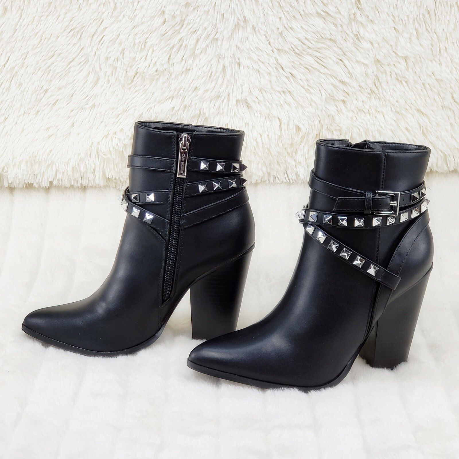 Other Classic Western Designer Cowboy Style Studded Strap Ankle Bo Size US 7.5 / IT 37.5 - 4 Thumbnail