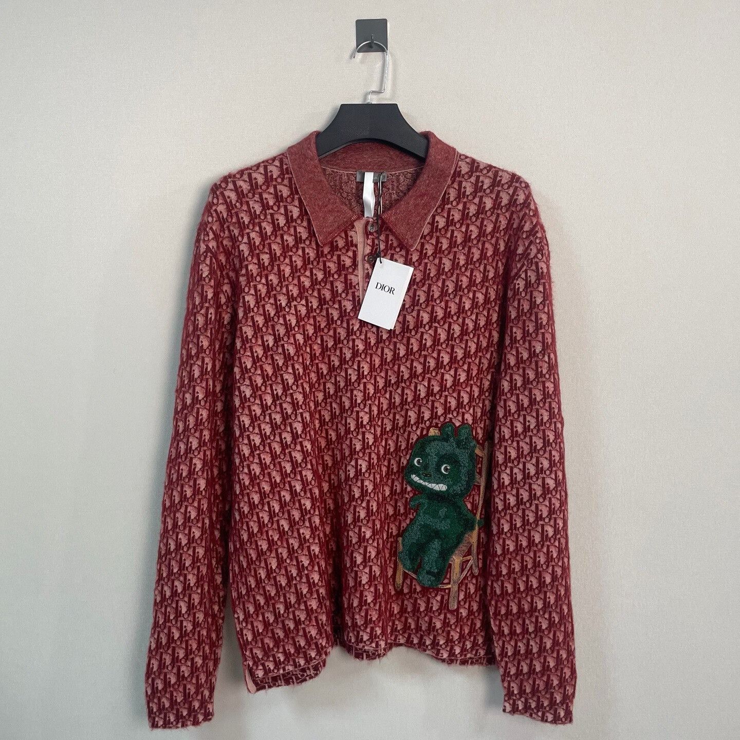 dior otani long sleeve polo shirt