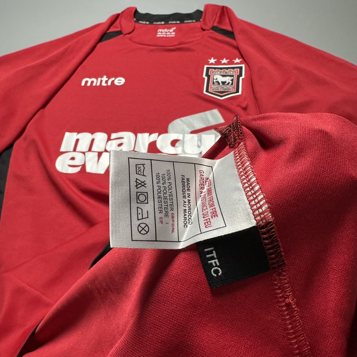 Vintage IPSWICH MITRE 2008/2010 FOOTBALL AWAY JERSEY #21 CAMPO Size US XXL / EU 58 / 5 - 9 Thumbnail