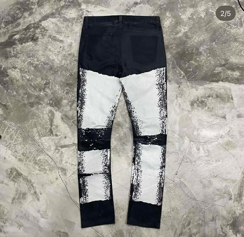 Helmut Lang Bleached Stretch Pants Size US 28 / EU 44 - 2 Thumbnail