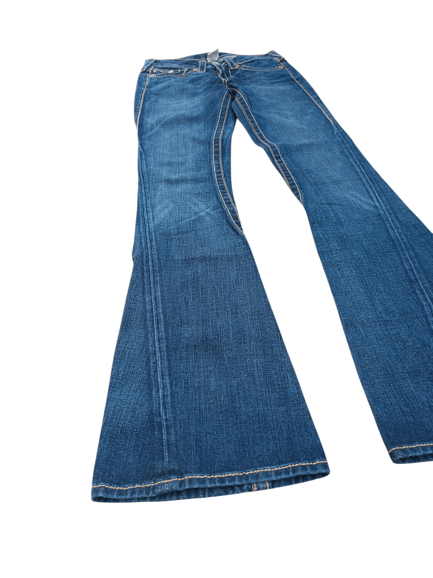 True Religion × Vintage True Religion Rainbow Joey Flare Jeans TR017 Size 27" / US 4 / IT 40 - 4 Thumbnail