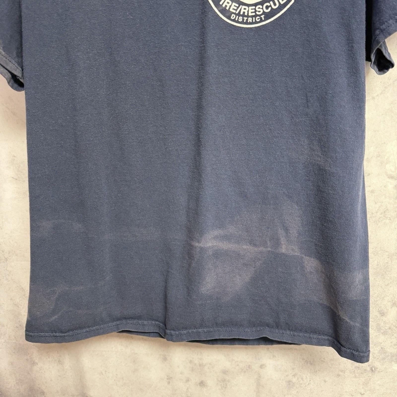Vintage Woodstock Fire & Rescue T Shirt Mens L Blue Y2K Size US L / EU 52-54 / 3 - 4 Thumbnail