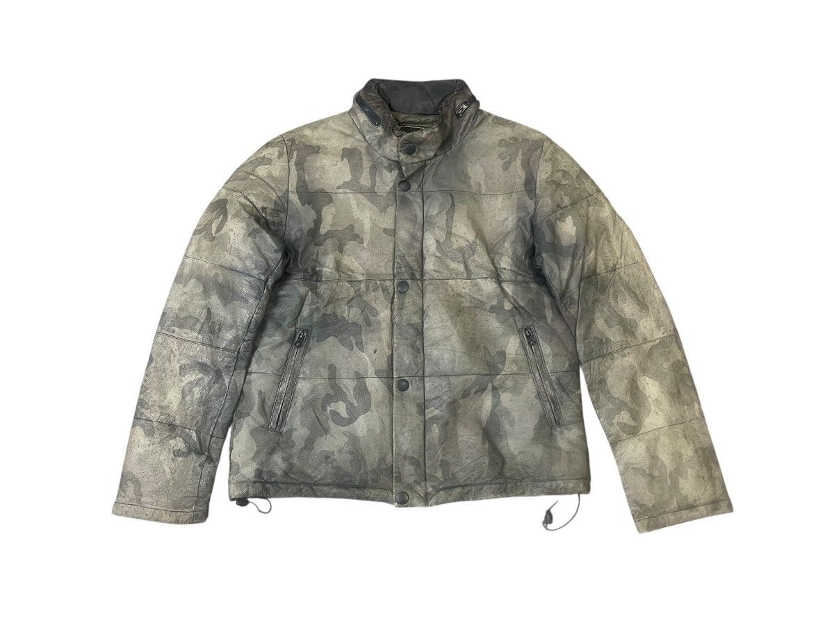 291295=Homme Vintage 291295=Homme Camouflage Leather Jacket Size US M / EU 48-50 / 2 - 1 Thumbnail