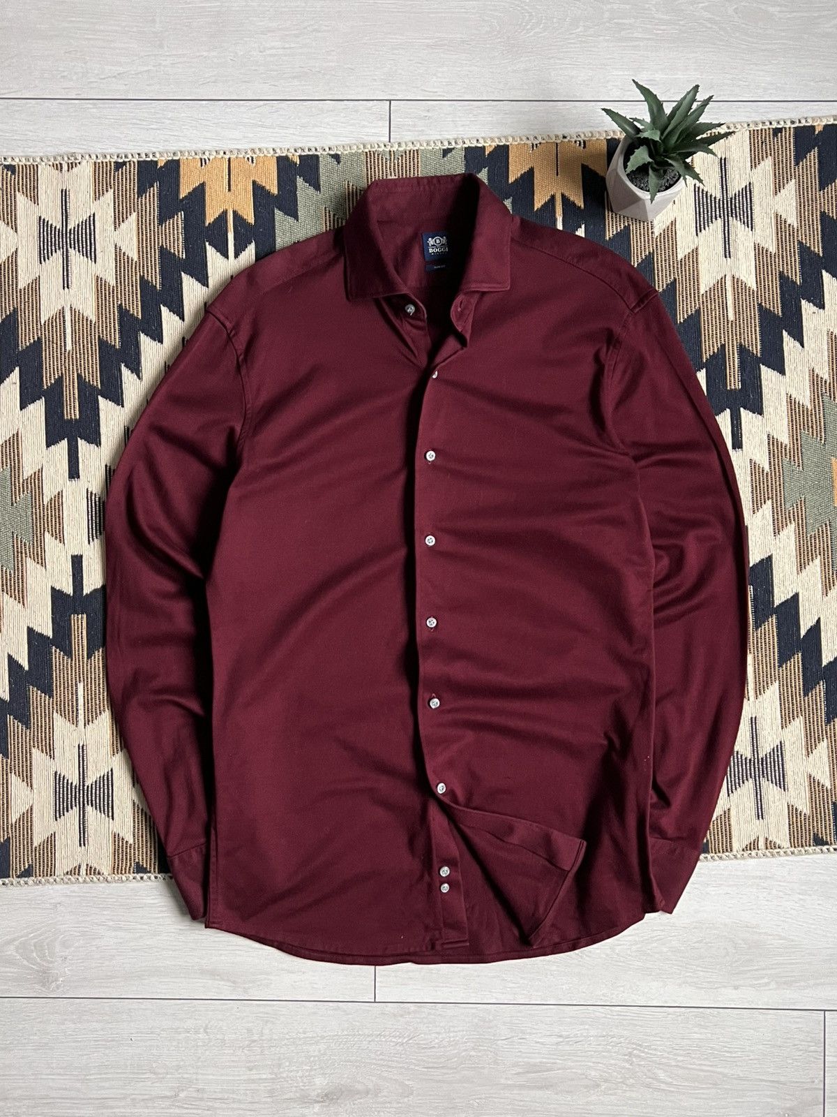 Boggi Boggi Milano Button Up Luxury Shirt Size US L / EU 52-54 / 3 - 1 Thumbnail