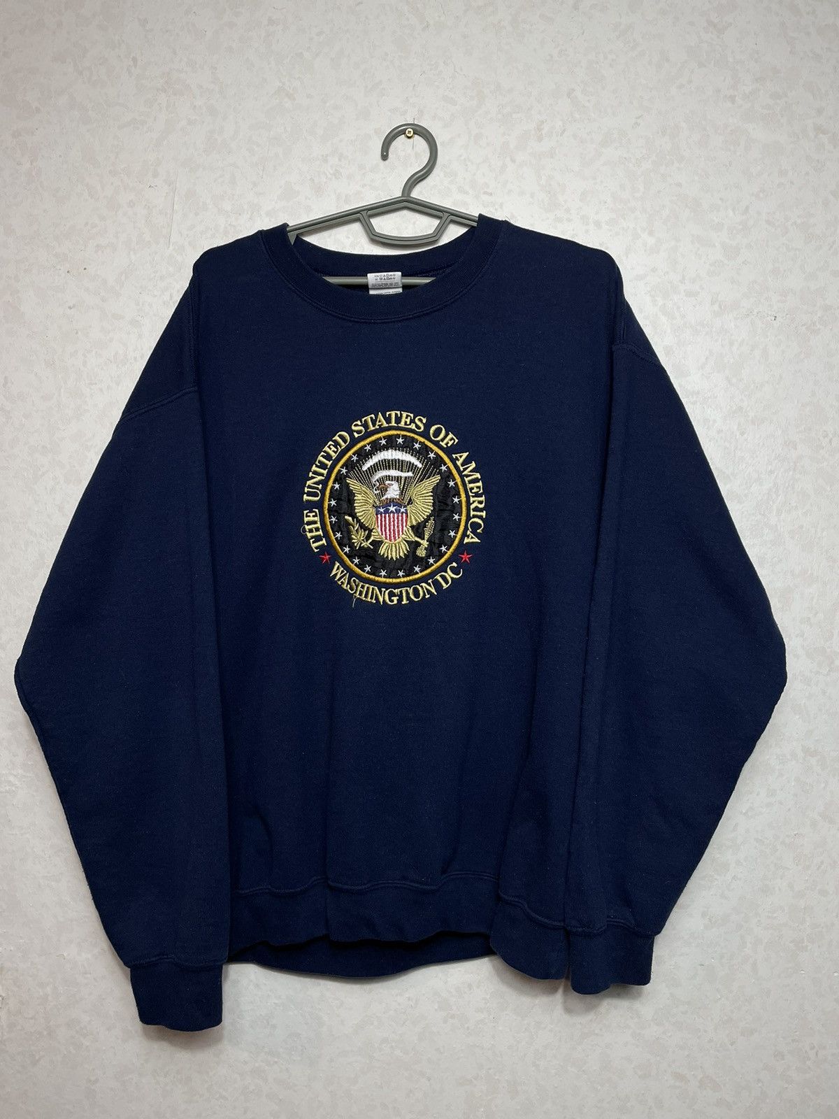Vintage Vintage 90s Washington D.C Constitution Logo Sweatshirt Y2K Size US L / EU 52-54 / 3 - 1 Thumbnail