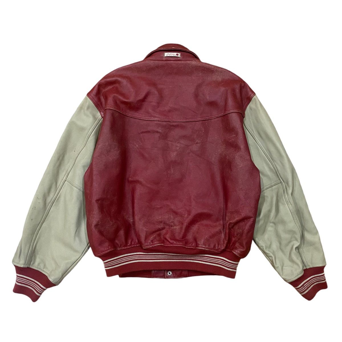 Vintage ☀️Ameco Classic varsity leather jacket Size US L / EU 52-54 / 3 - 2 Thumbnail