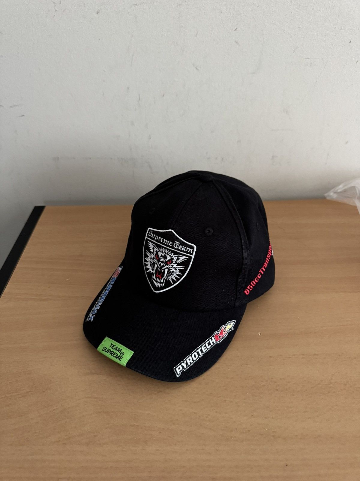 Number (N)ine × Supreme Supreme Number Nine 6 Panel Cap Black