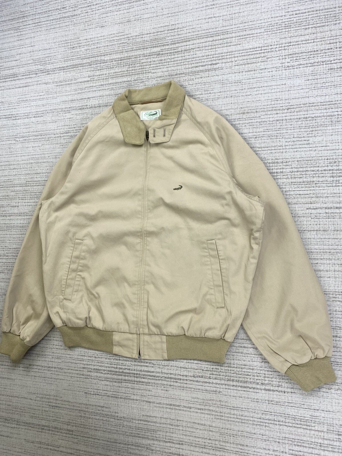 Designer × Japanese Brand × Vintage Vintage Crocodile Rare Casual Zipper Cotton Jacket Size US L / EU 52-54 / 3 - 4 Thumbnail