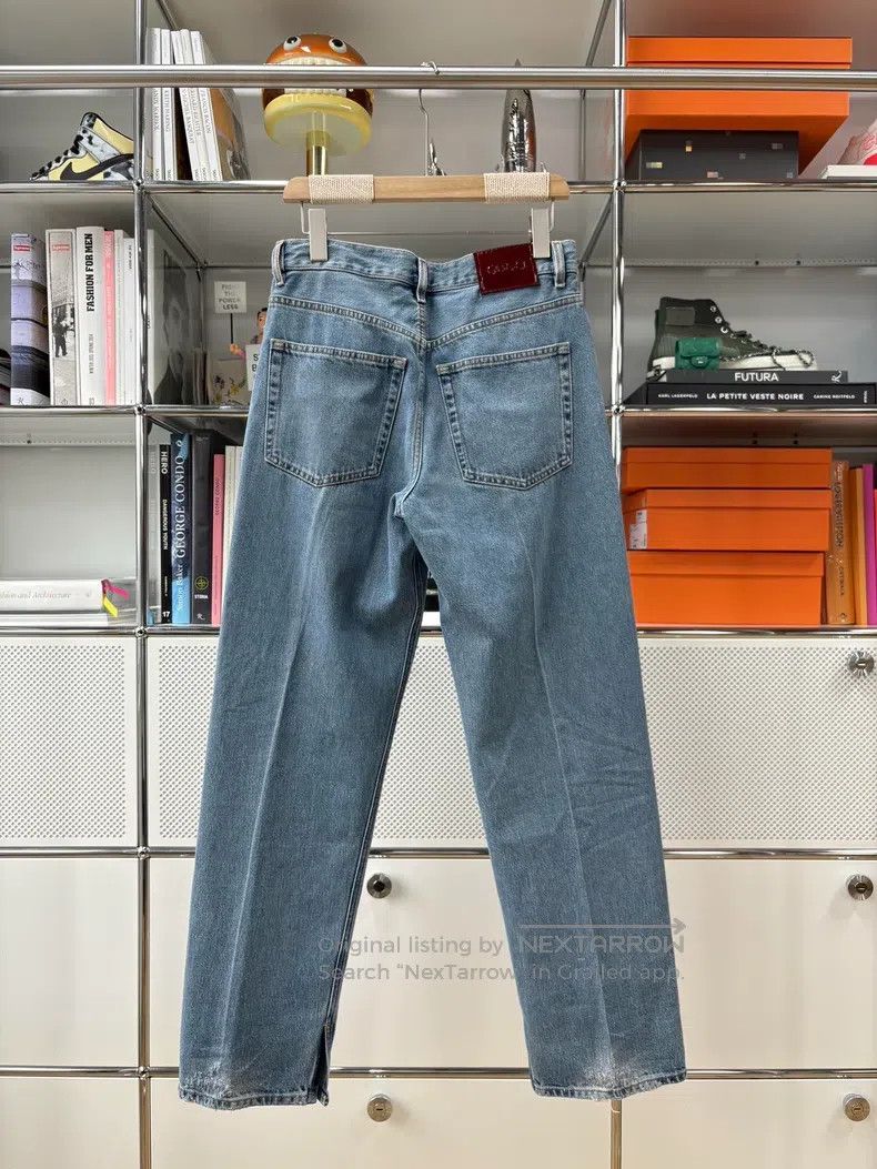 Gucci Gucci Washed blue slit jeans for the old catwalk Size 25" / US 0 / IT 36 - 3 Thumbnail