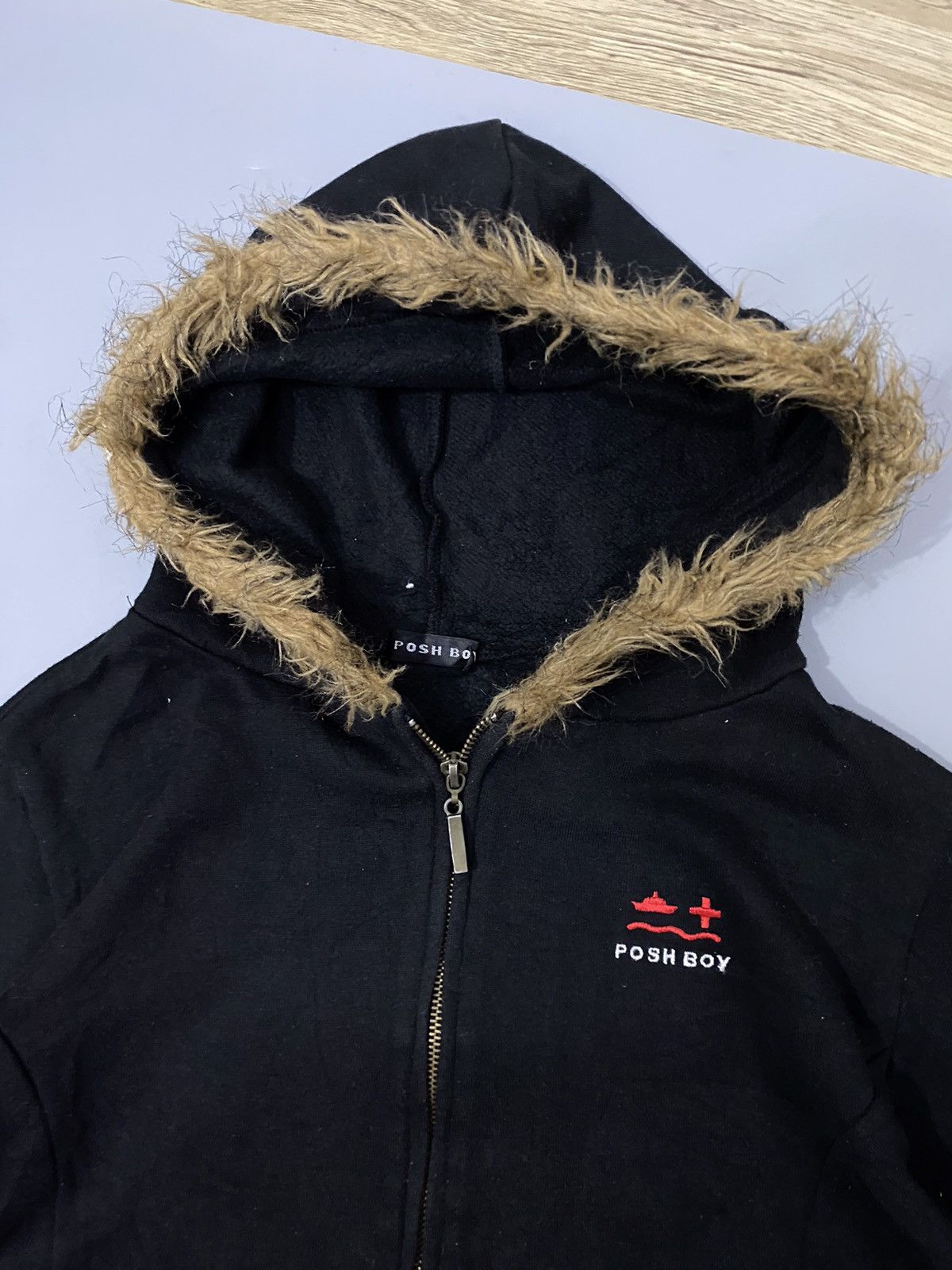 If Six Was Nine 💥Japan💥PoshBoy Fur Faux Zip Hoodie Size US M / EU 48-50 / 2 - 2 Thumbnail