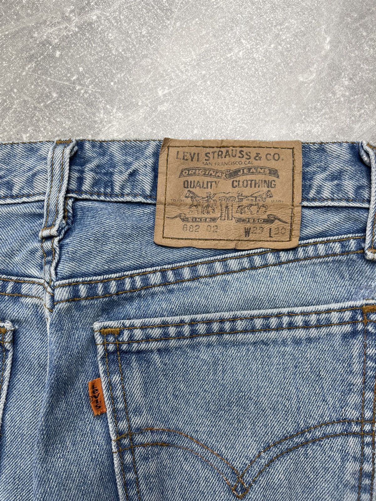 Levi's Vintage Levi’s 882 Orange Tab Light Blue Denim Jeans USA Size US 29 - 5 Thumbnail