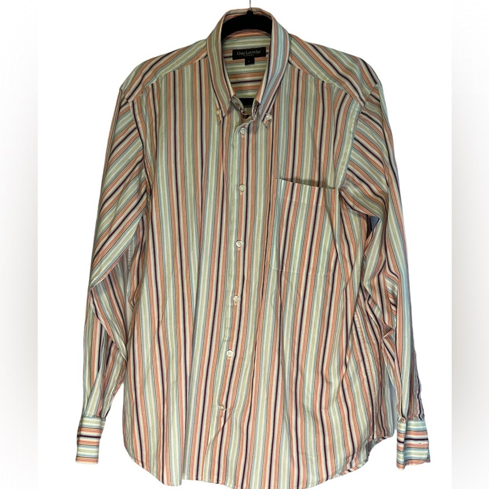 Guy Laroche Guy Laroche Paris Multicolored Button Down Shirt Men L Size US L / EU 52-54 / 3 - 1 Thumbnail
