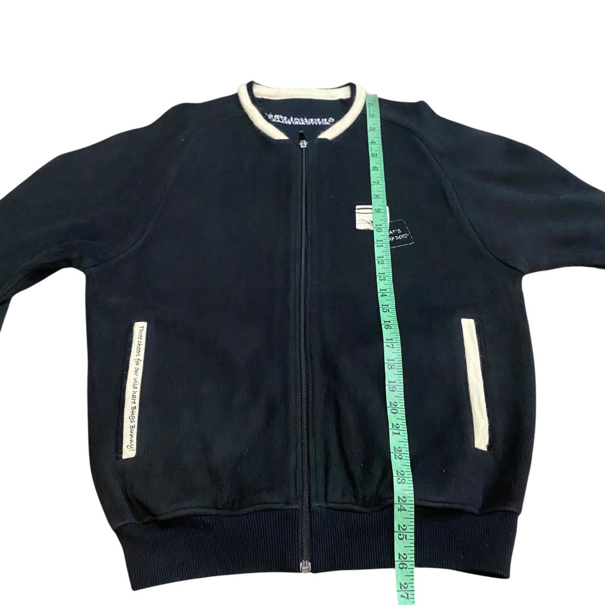 Warner Bros Vintage Greenclubs Warner Bros Zipper Jacket Size 3 (Fit M) Size US M / EU 48-50 / 2 - 14 Thumbnail
