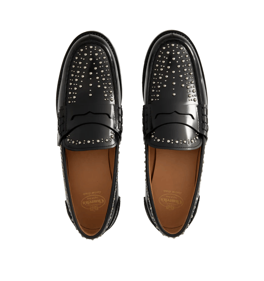 Church's o1h1sh11225 Pembrey Studded Loafer in Black Size US 10.5 / EU 43-44 - 3 Thumbnail